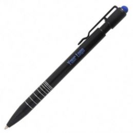 Ручка металева  з кольоровим стилусом та кольоровим гравіюванням