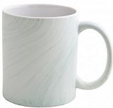 Чашка керамическая матовая с паттерном под мрамор AURORA с логотипом