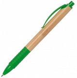 Ручка шариковая "Bamboo Rubber" с логотипом