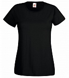 Футболка Fruit of the Loom "Lady-Fit Valueweight-T" женская с логотипом