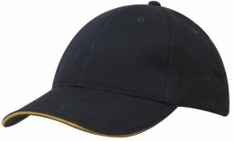 БЕЙСБОЛКА 4210 BRUSHED COTTON CAP WITH TRIM