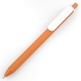 Ручка пластикова з покриттям soft-touch с логотипом