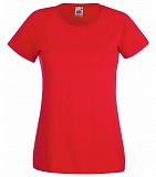Футболка Fruit of the Loom "Lady-Fit Valueweight-T" женская с логотипом