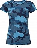 Женская футболка SOL'S CAMO WOMEN с логотипом