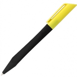 Ручка TERESA шариковая  черная с покрытием soft touch 