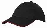 БЕЙСБОЛКА 4210 BRUSHED COTTON CAP WITH TRIM с логотипом