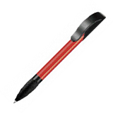 Ручка шариковая SENATOR "Hattrix-Basic" черно-красная с логотипом