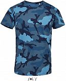 Мужская футболка SOL'S CAMO MEN с логотипом